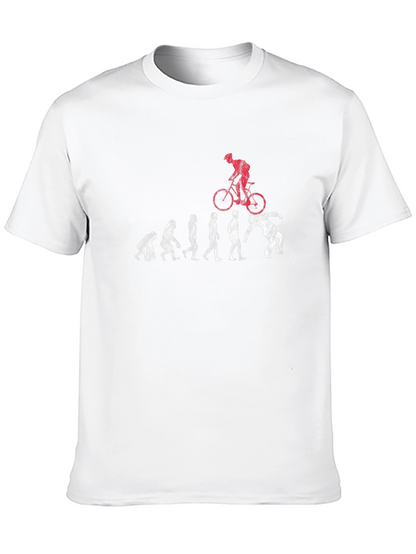 Evolution of Man to Biker T-Shirt