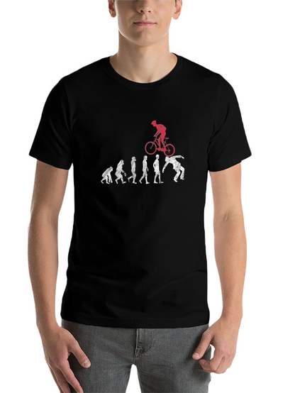 Evolution of Man to Biker T-Shirt