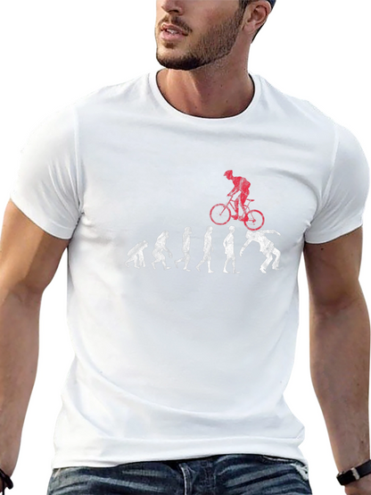 Evolution of Man to Biker T-Shirt
