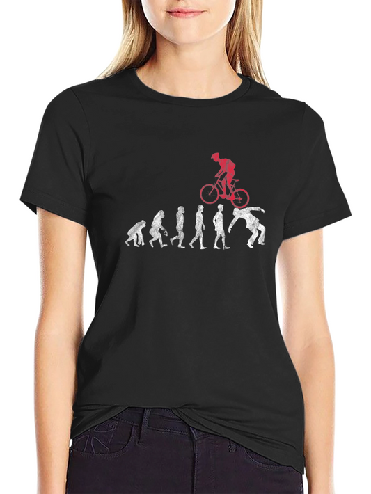 Evolution of Man to Biker T-Shirt