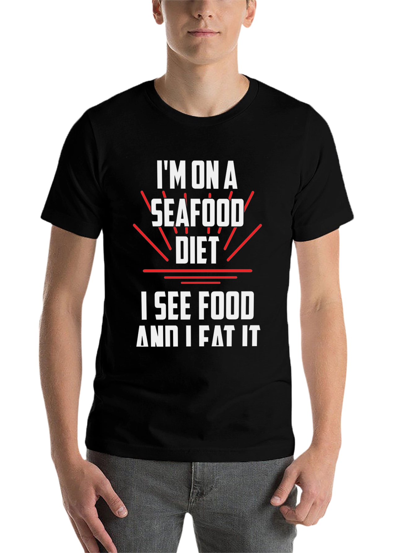 Seafood Diet T-Shirt: I See Food and I Eat It Tee