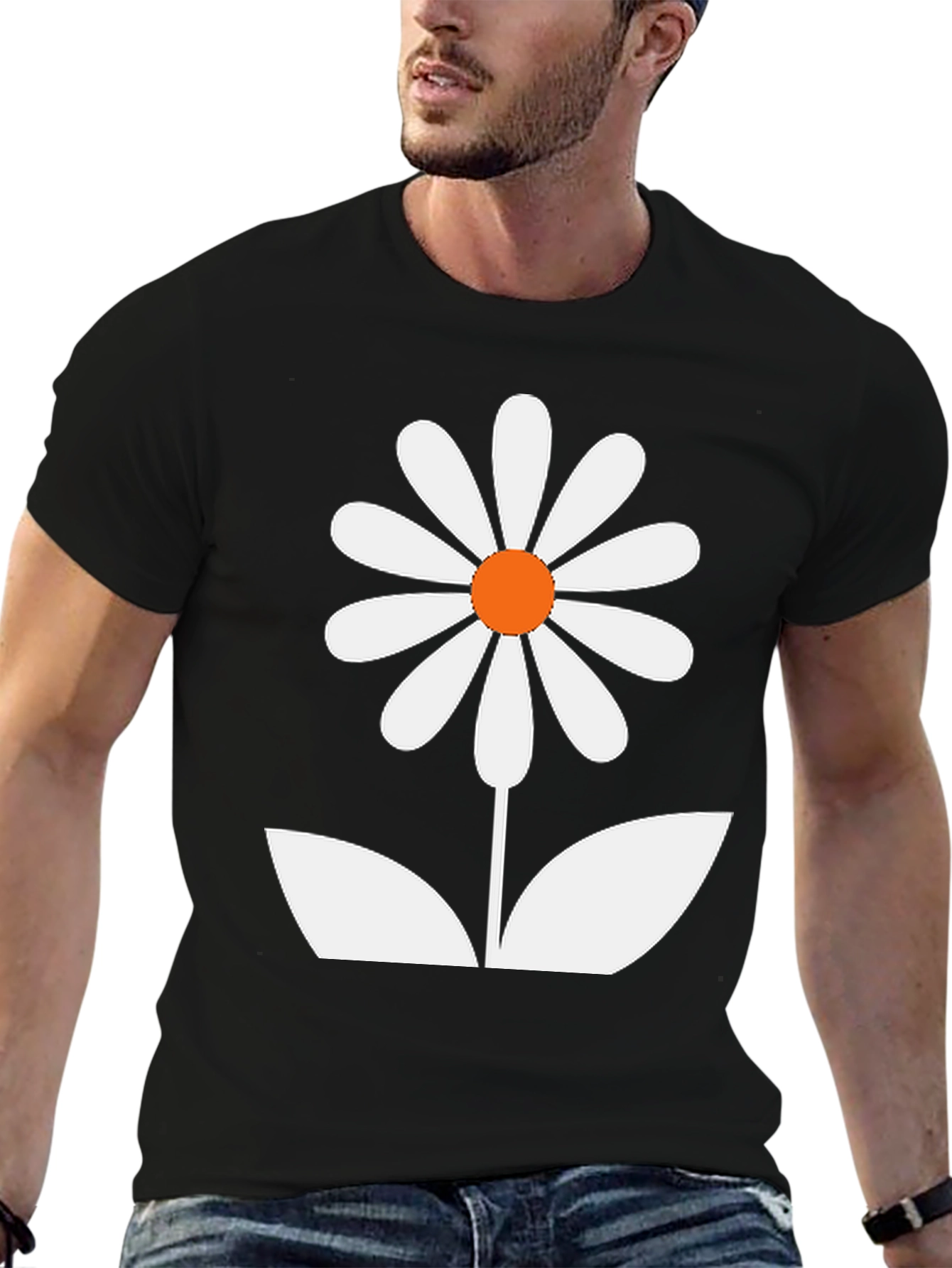 Daisy Graphic T-Shirt - Modern Floral Tee