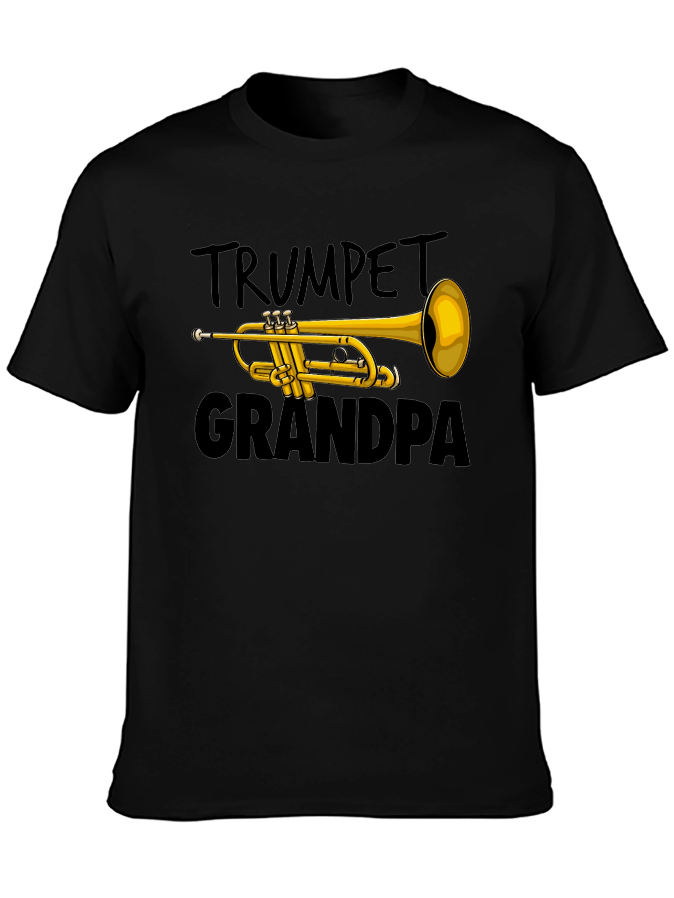 Trumpet Grandpa T-Shirt - Musician Grandfather Gift