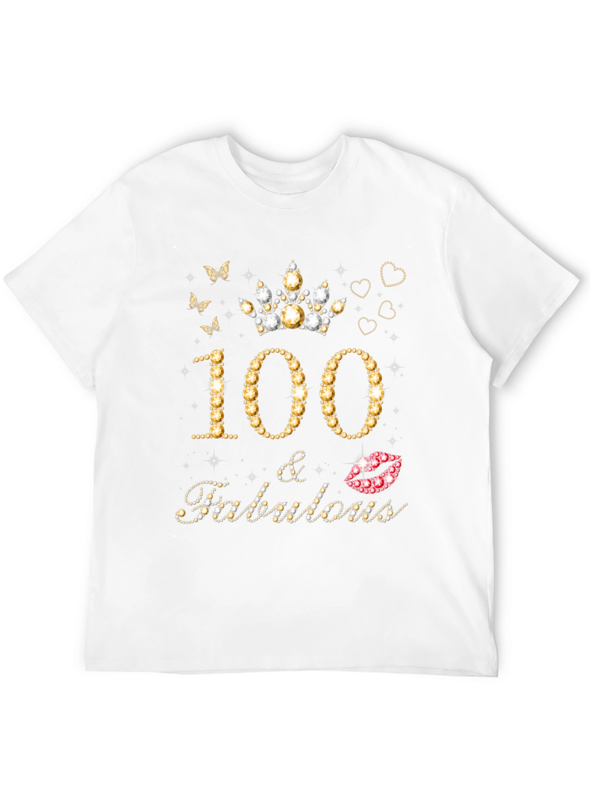 100 & Fabulous Birthday Graphic Tee