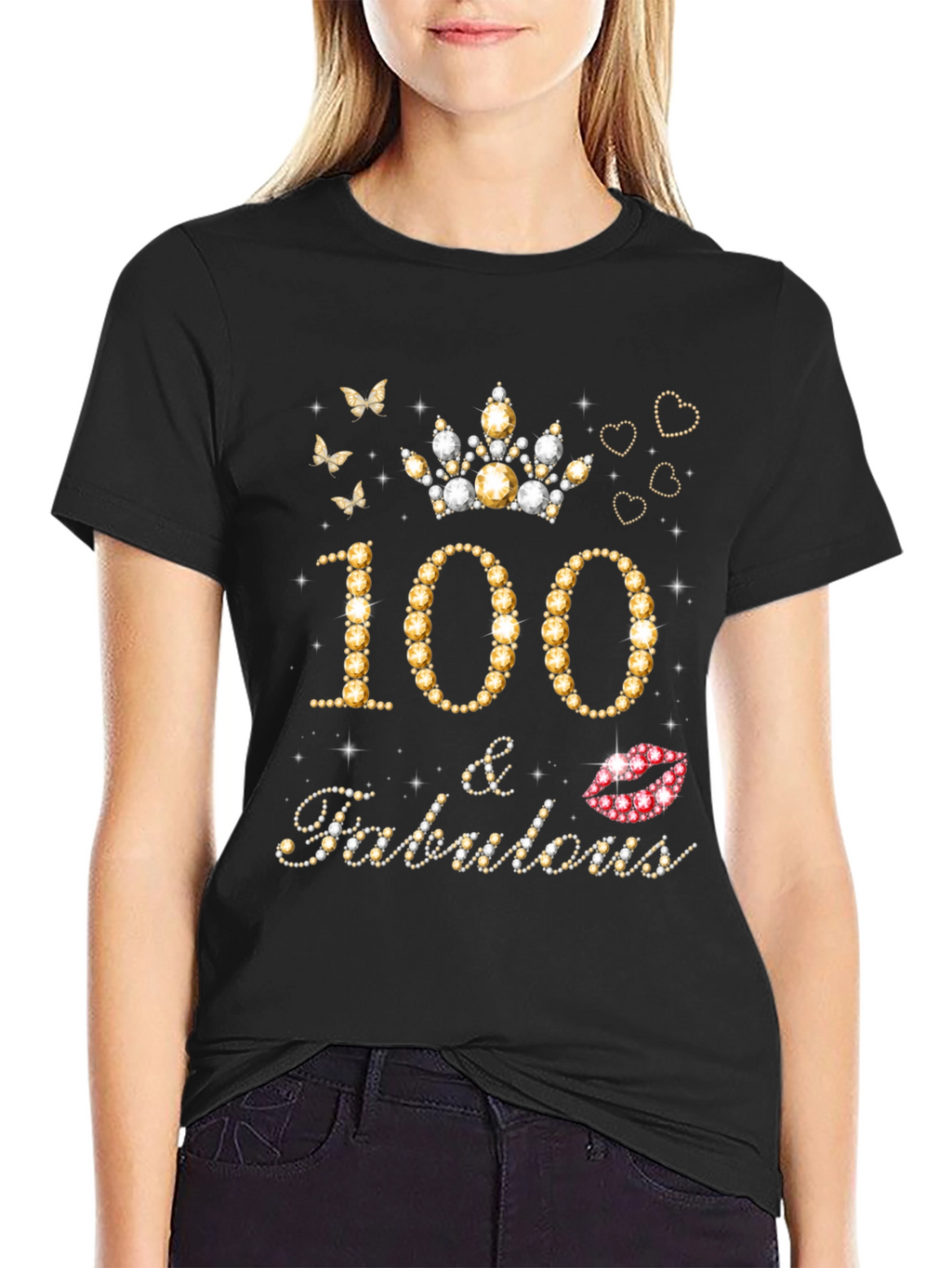 100 & Fabulous Birthday Graphic Tee