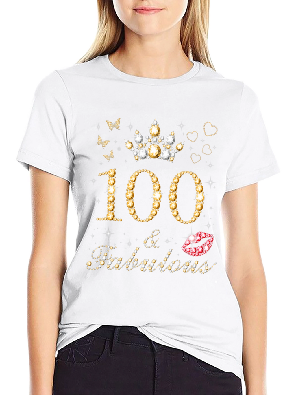 100 & Fabulous Birthday Graphic Tee