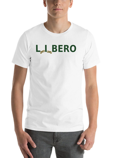 Libero Graphic Print Black T-Shirt