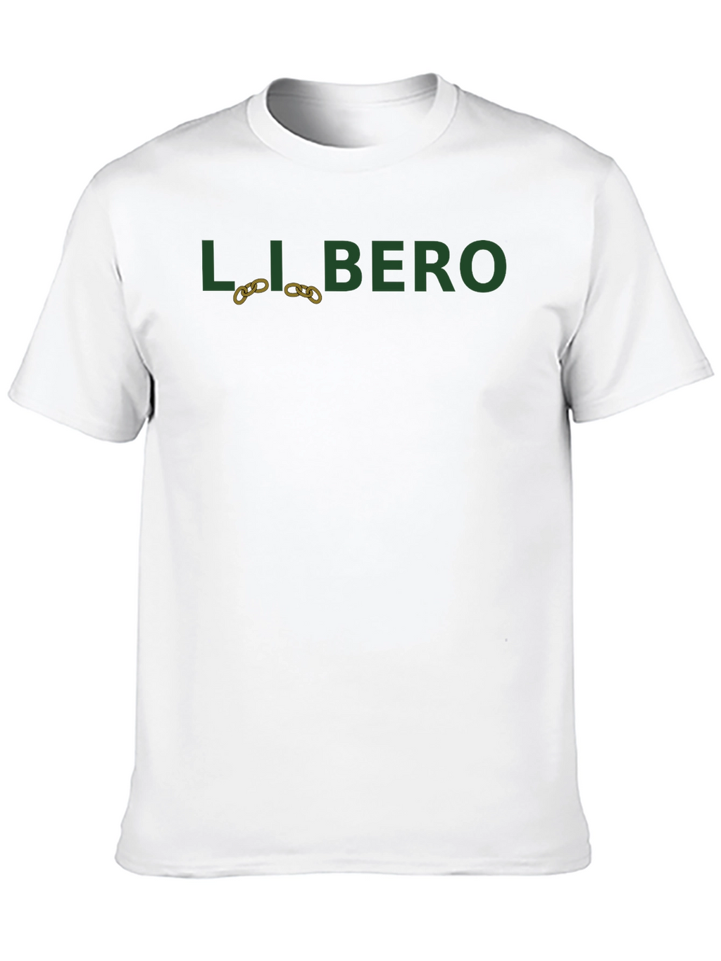 Libero Graphic Print Black T-Shirt