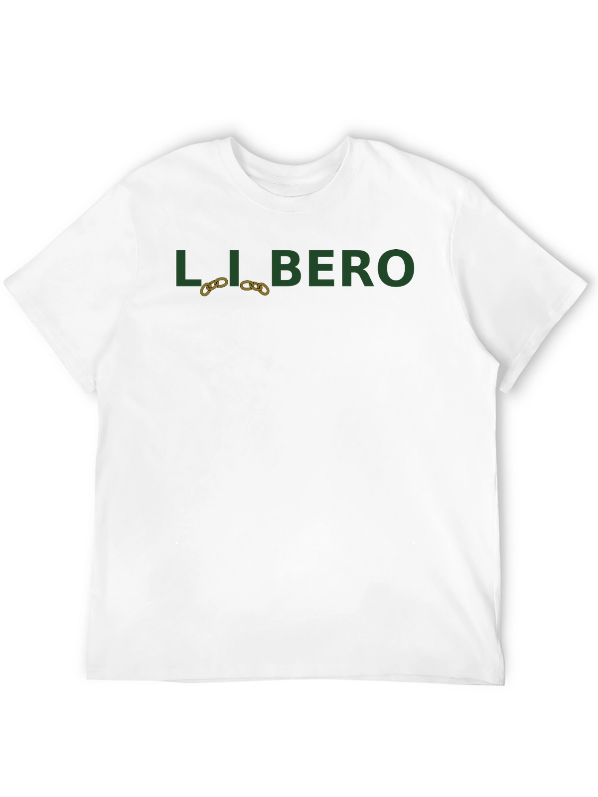 Libero Graphic Print Black T-Shirt
