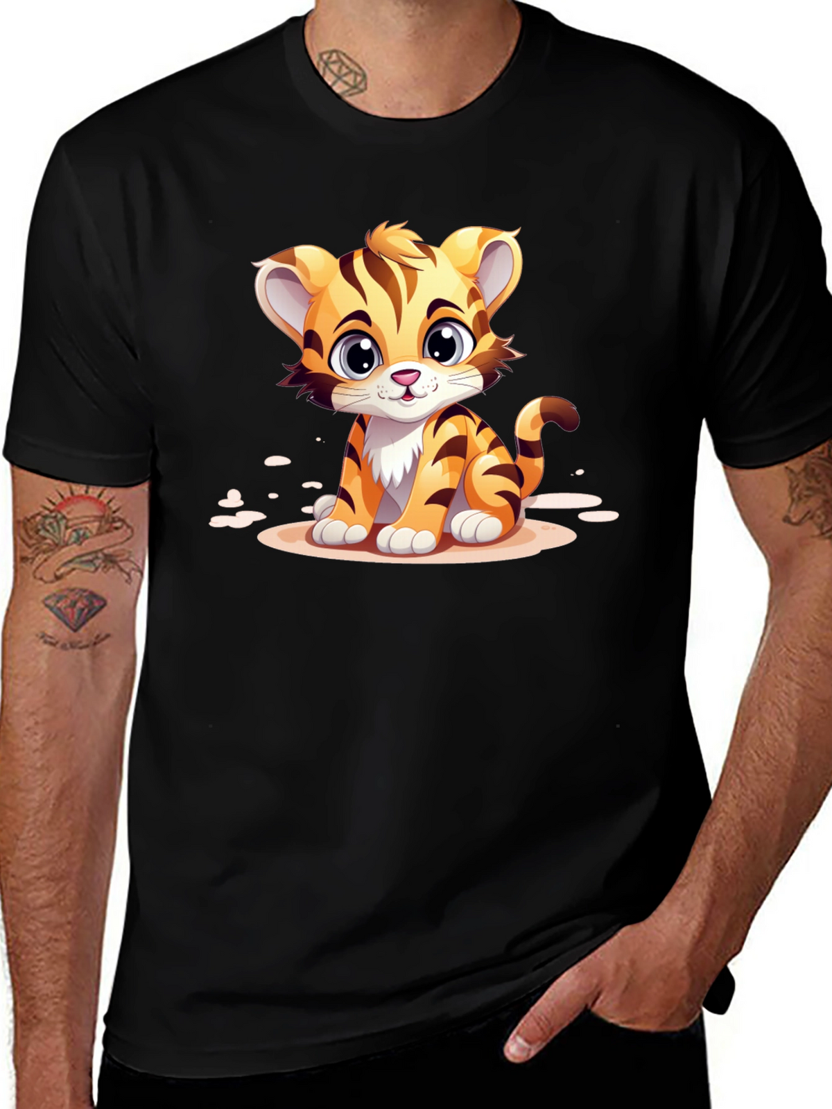 Cute Cartoon Tiger T-Shirt
