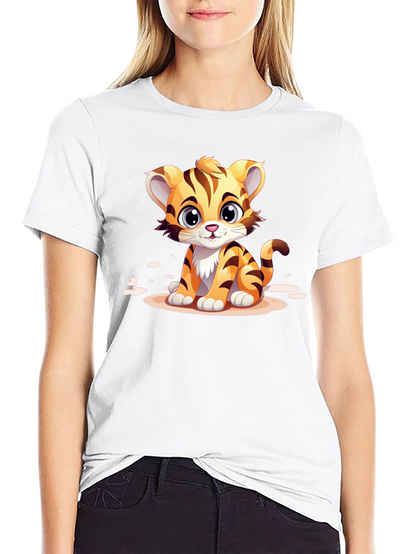 Cute Cartoon Tiger T-Shirt