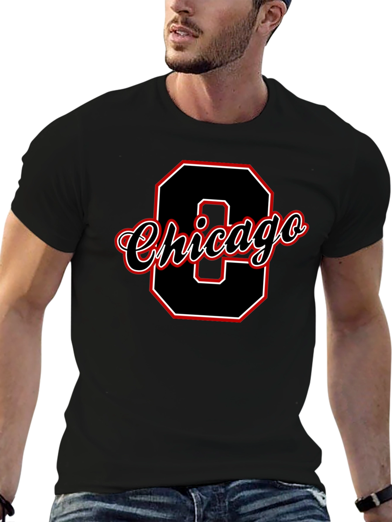Chicago Black Graphic T-Shirt