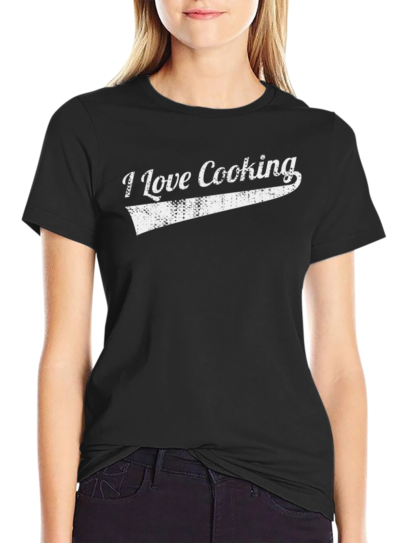 I Love Cooking T-Shirt Vintage Style Soft Cotton