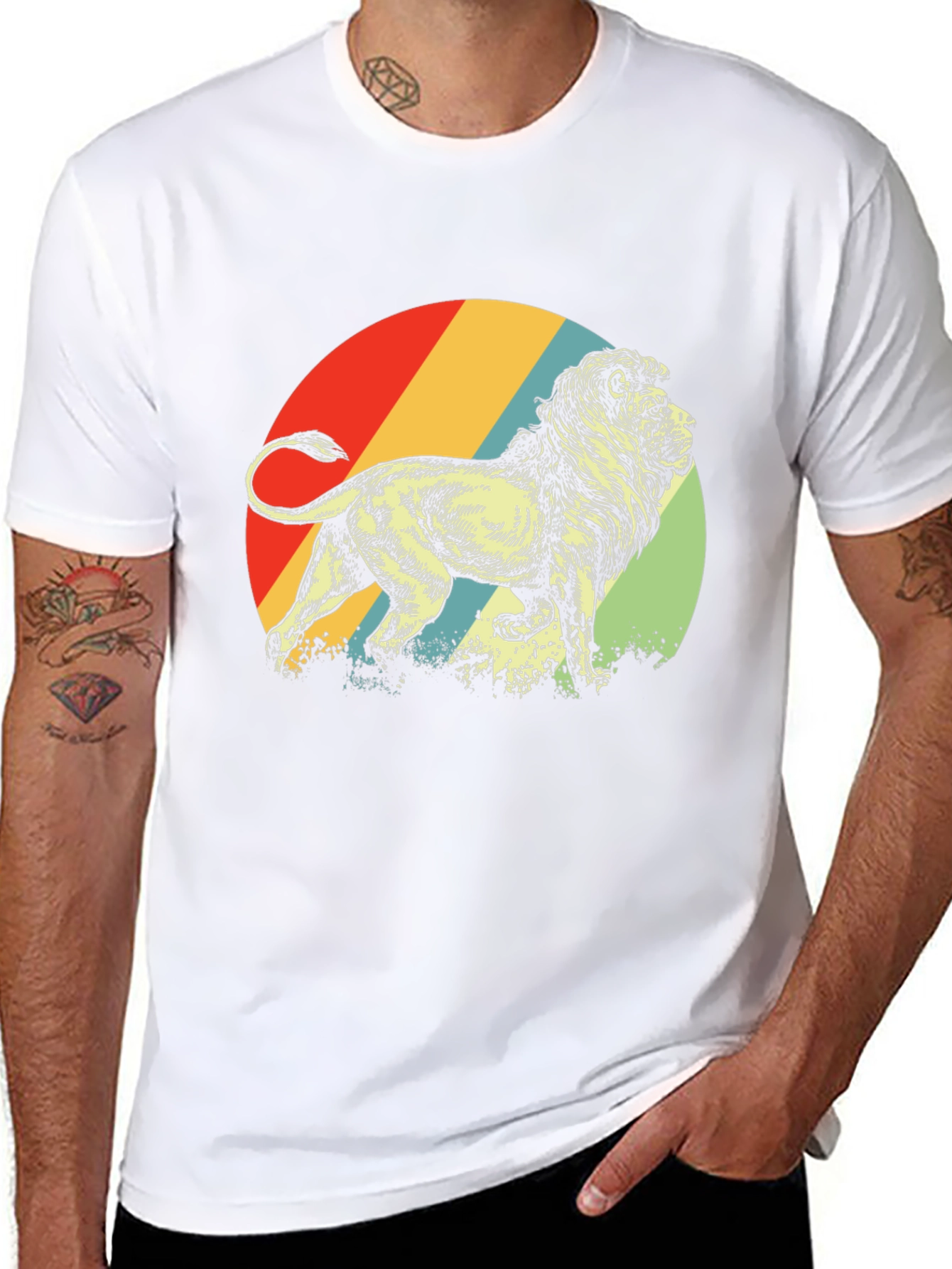 Retro Lion Graphic Tee