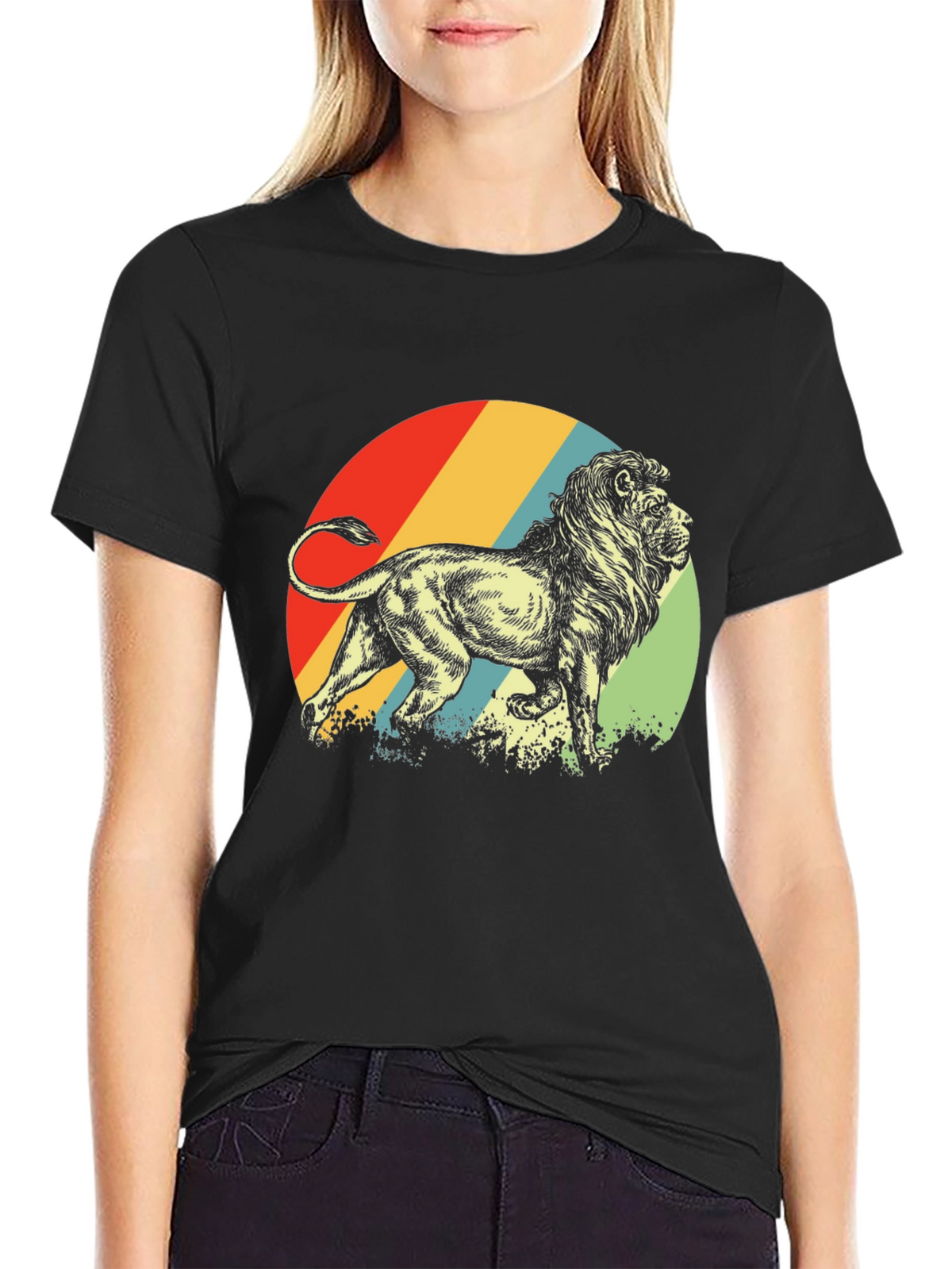 Retro Lion Graphic Tee
