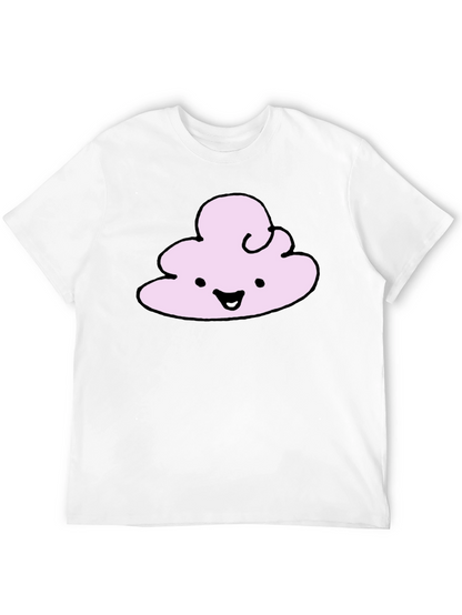 Cute Cloud Graphic T-Shirt - Black Cotton Tee