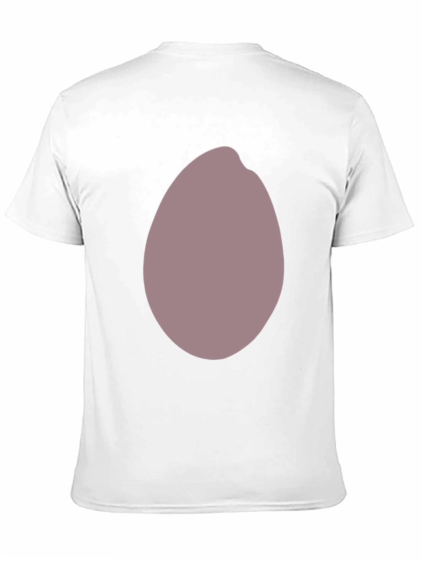 Mens Black T-Shirt with Unique Oval Graphic