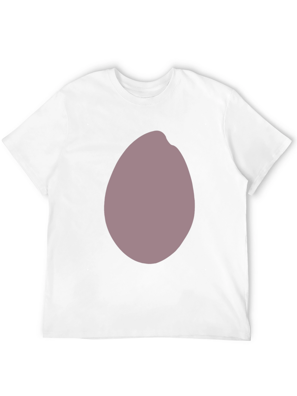 Mens Black T-Shirt with Unique Oval Graphic