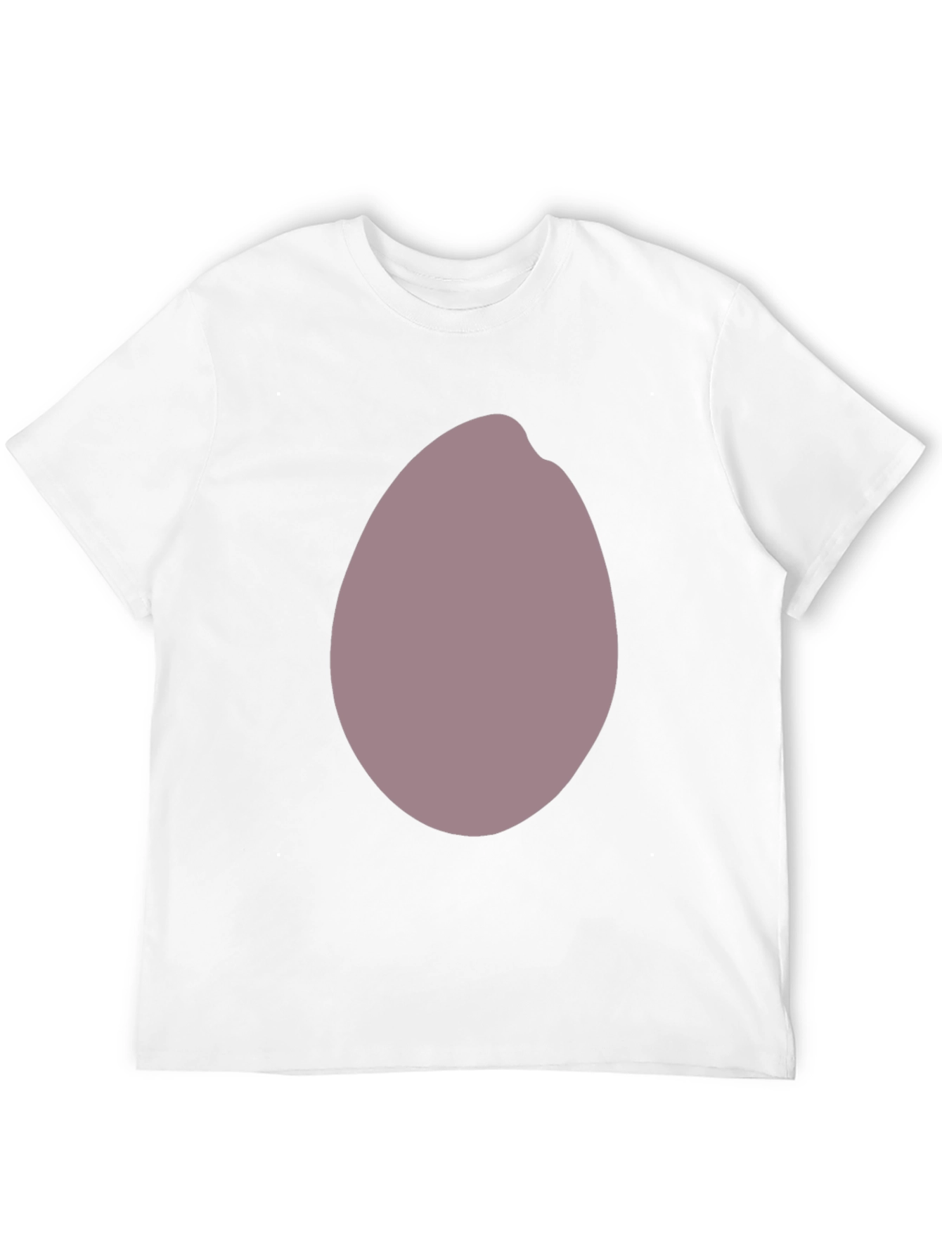 Mens Black T-Shirt with Unique Oval Graphic