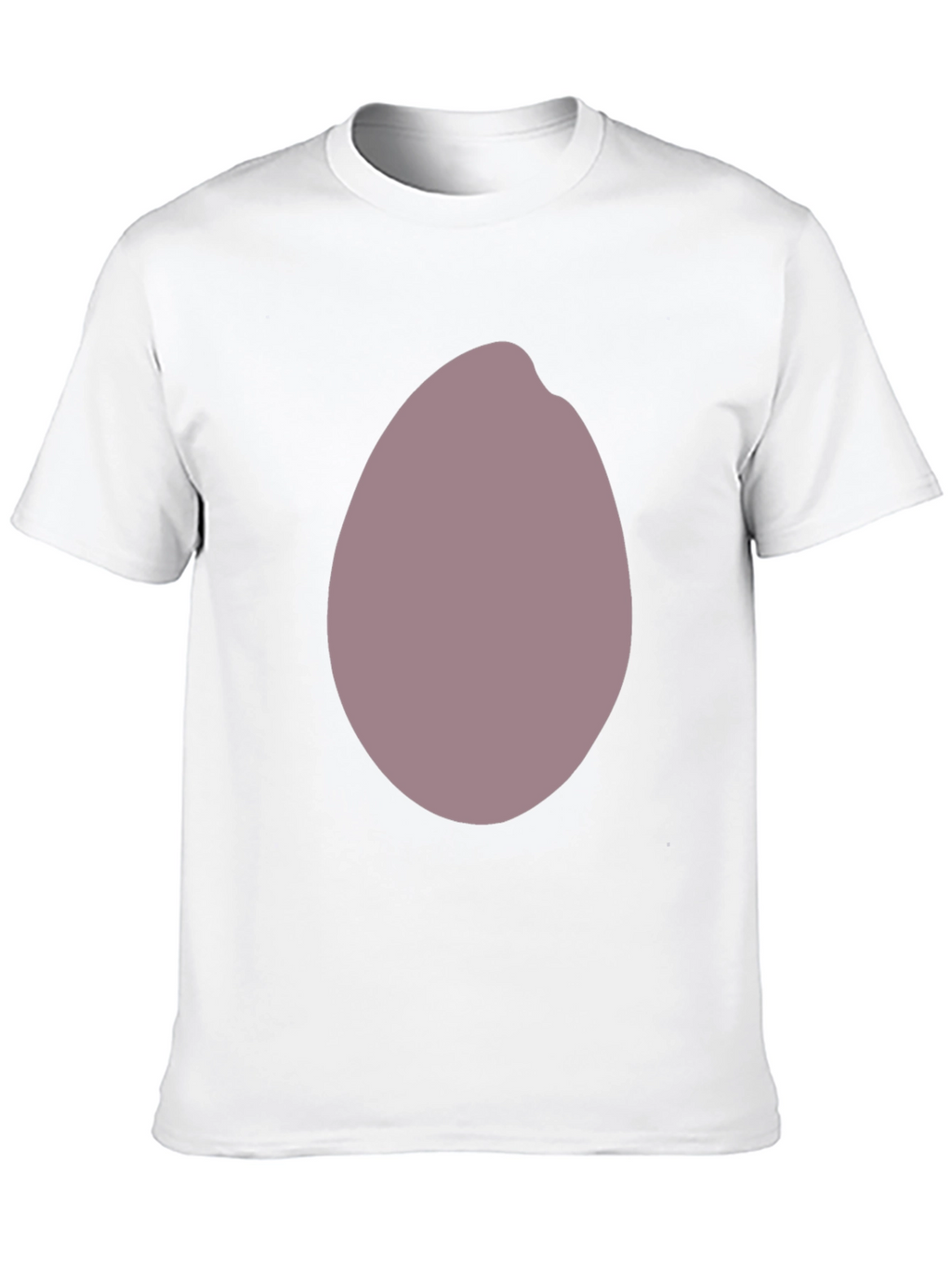 Mens Black T-Shirt with Unique Oval Graphic