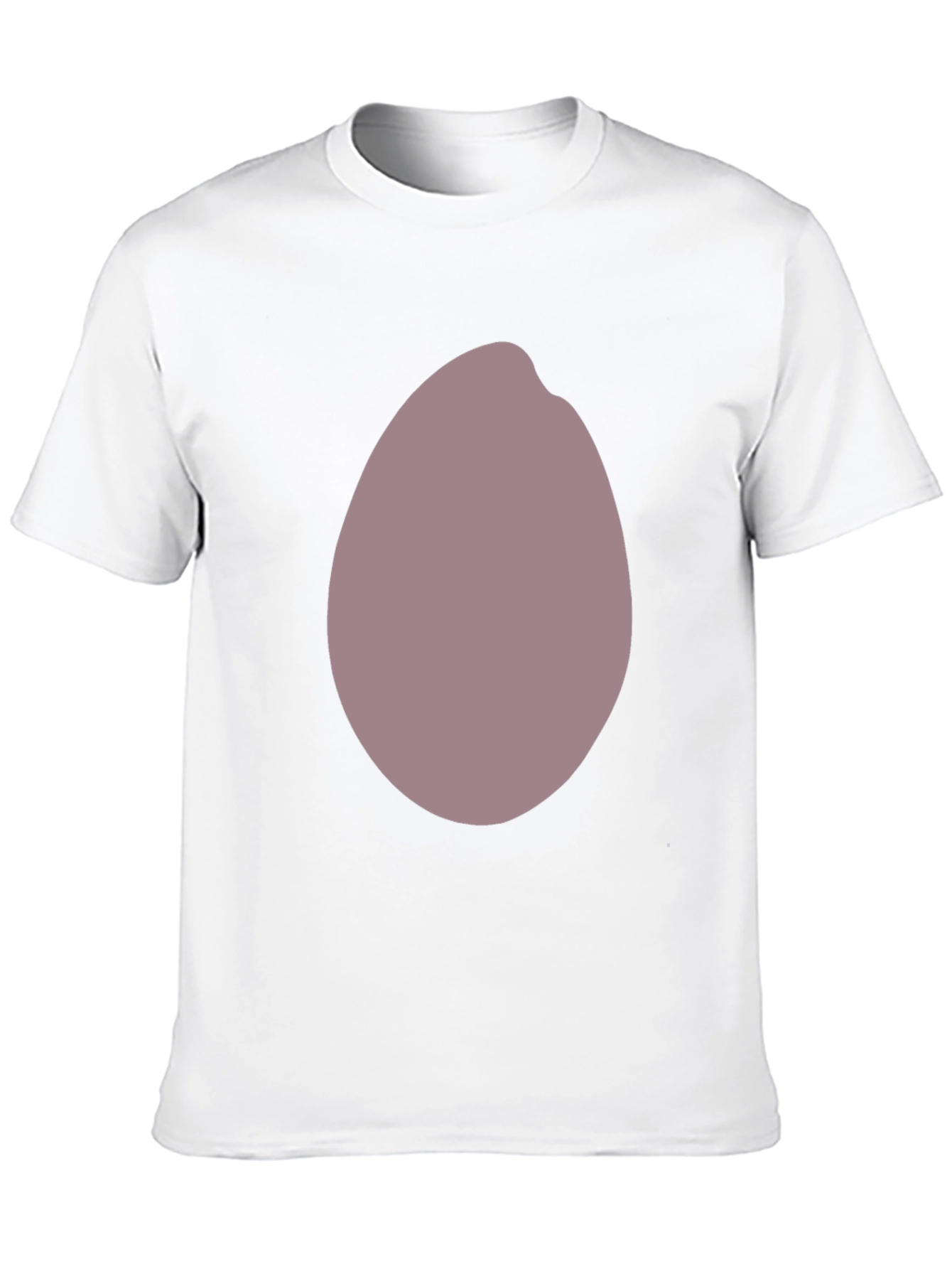Mens Black T-Shirt with Unique Oval Graphic