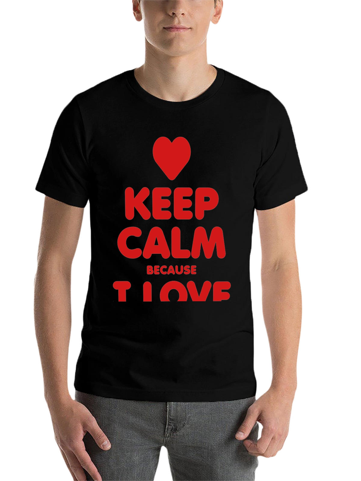 Keep Calm I Love Black T-Shirt
