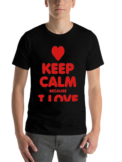 Keep Calm I Love Black T-Shirt