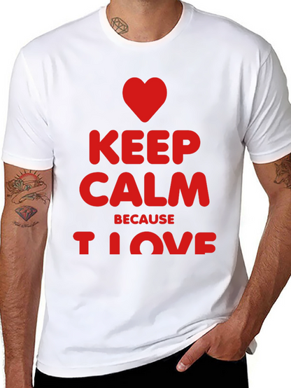 Keep Calm I Love Black T-Shirt