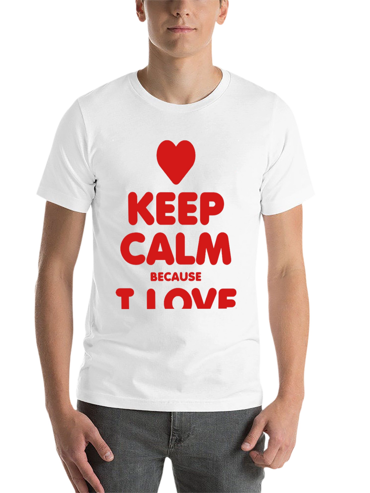 Keep Calm I Love Black T-Shirt