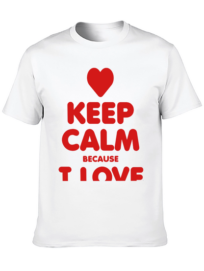 Keep Calm I Love Black T-Shirt
