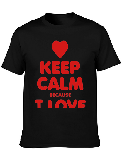 Keep Calm I Love Black T-Shirt