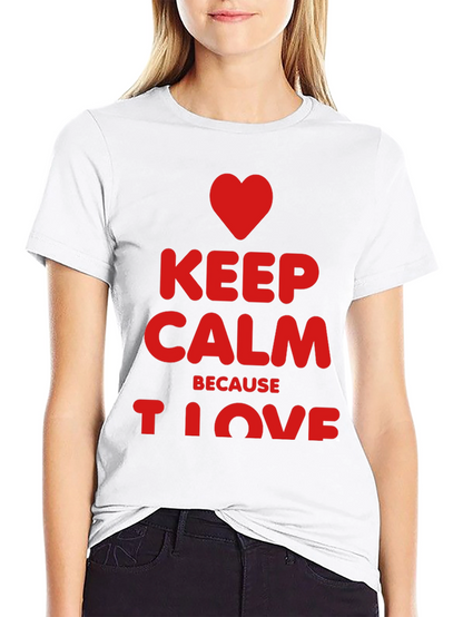 Keep Calm I Love Black T-Shirt