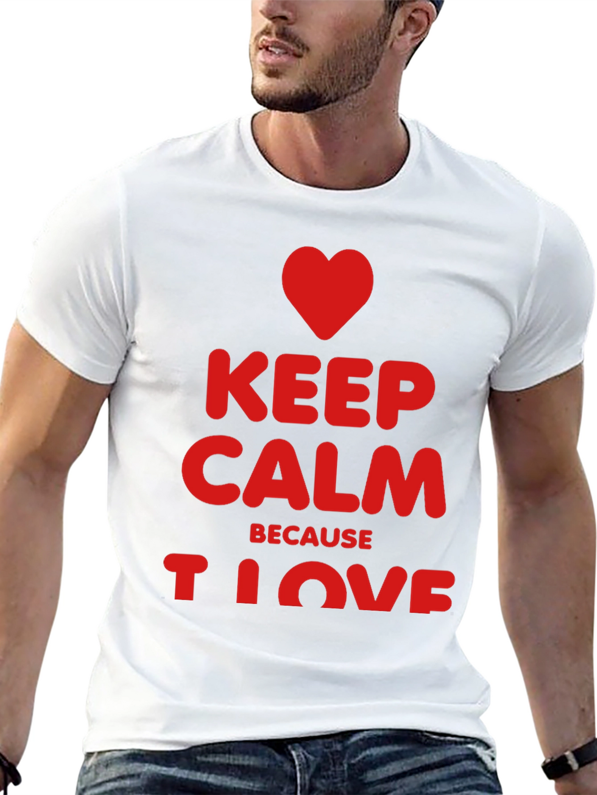 Keep Calm I Love Black T-Shirt