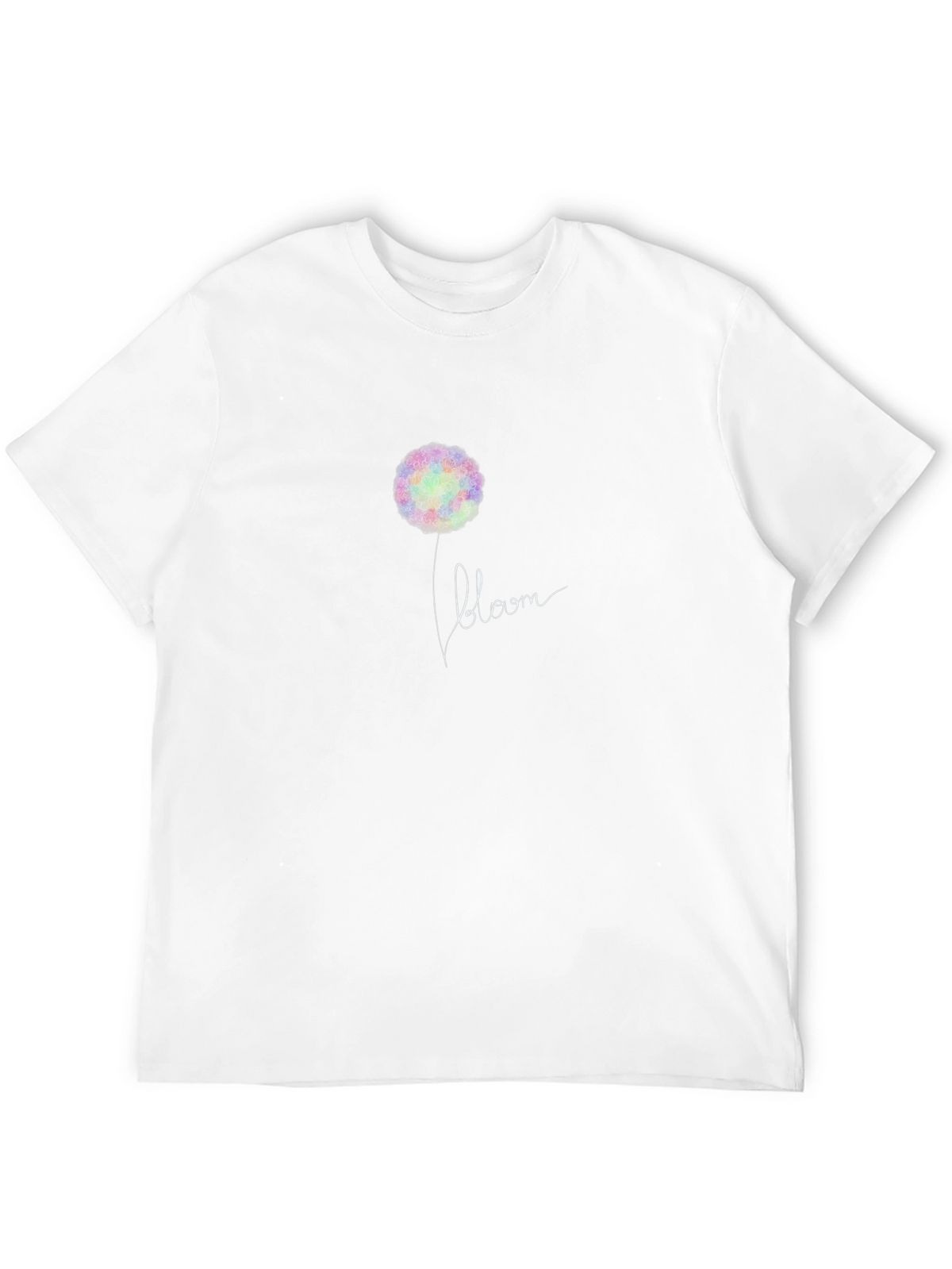 Bloom Graphic Print Black T-Shirt