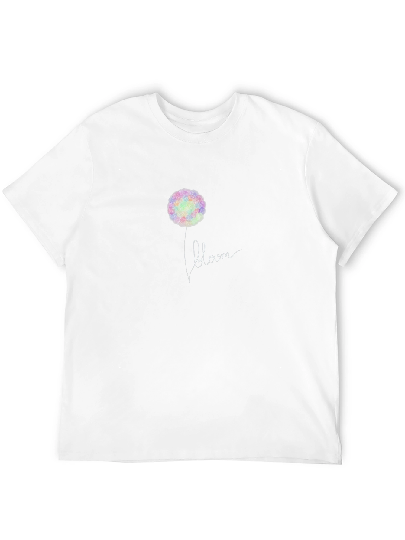 Bloom Graphic Print Black T-Shirt