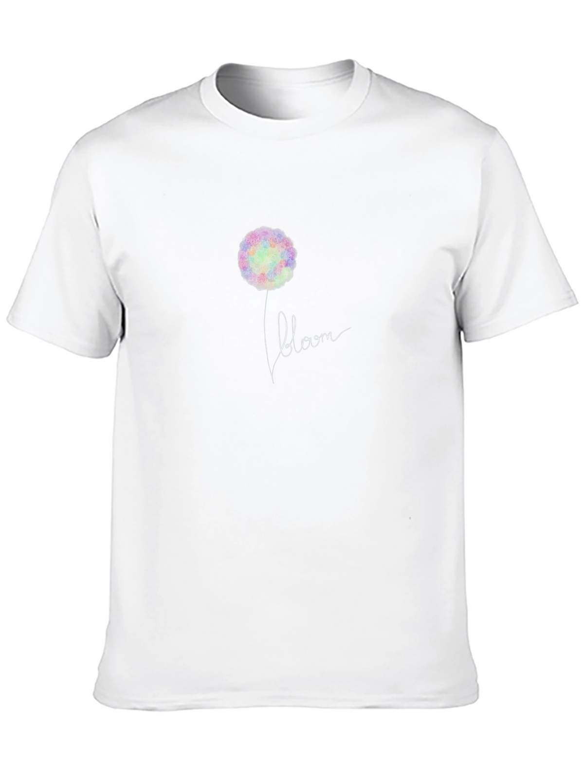 Bloom Graphic Print Black T-Shirt