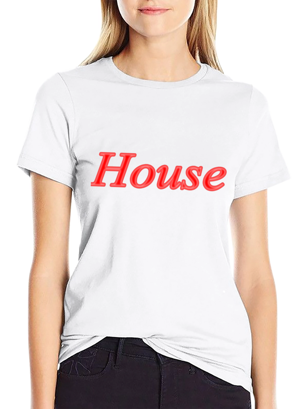 House Graphic Black T-Shirt
