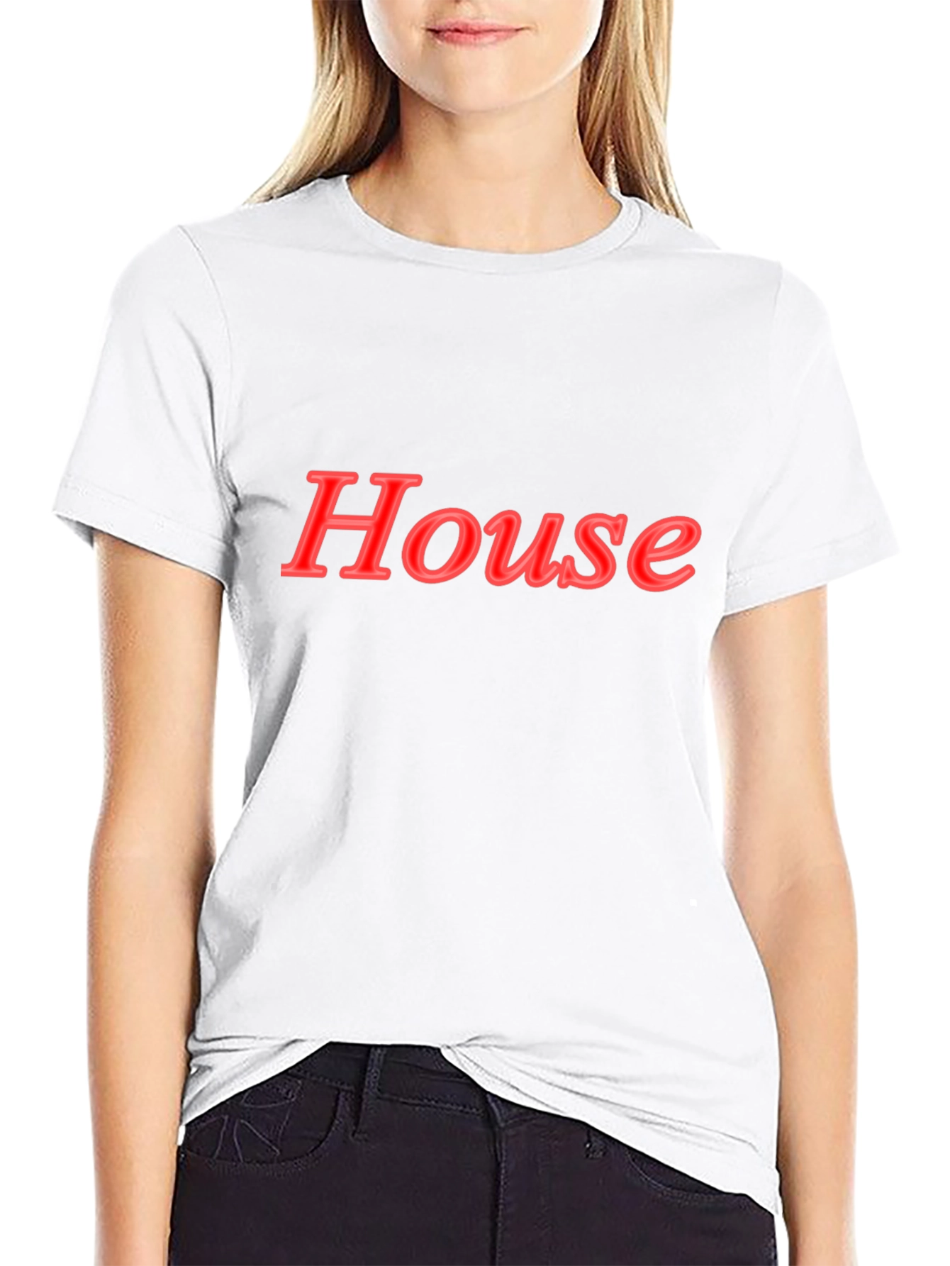 House Graphic Black T-Shirt