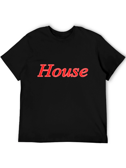 House Graphic Black T-Shirt