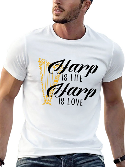 Harp is Life Harp is Love Tee