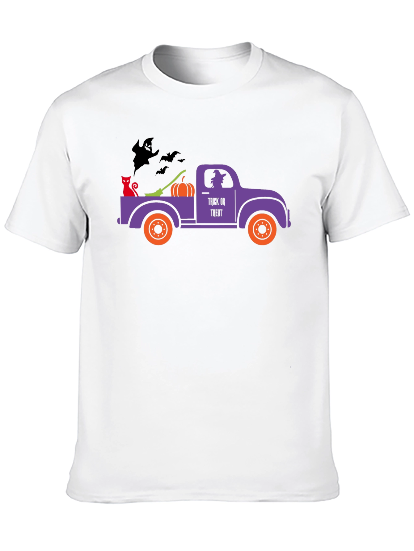 Halloween Truck T-Shirt - Spooky Season Apparel