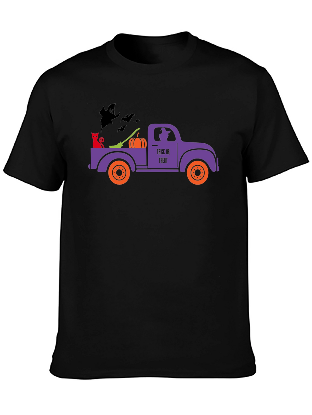 Halloween Truck T-Shirt - Spooky Season Apparel