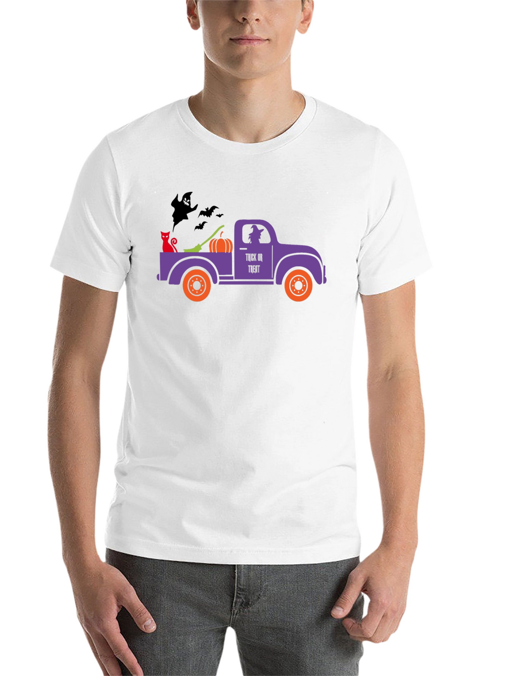 Halloween Truck T-Shirt - Spooky Season Apparel