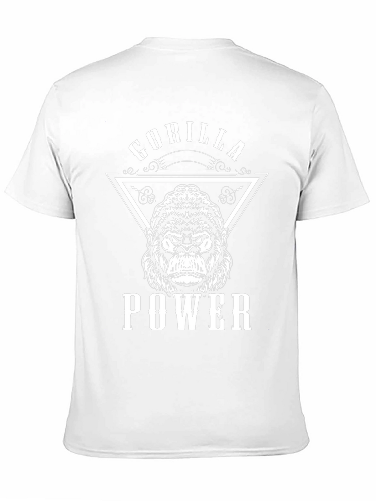 Gorilla Power Graphic Print Black T-Shirt