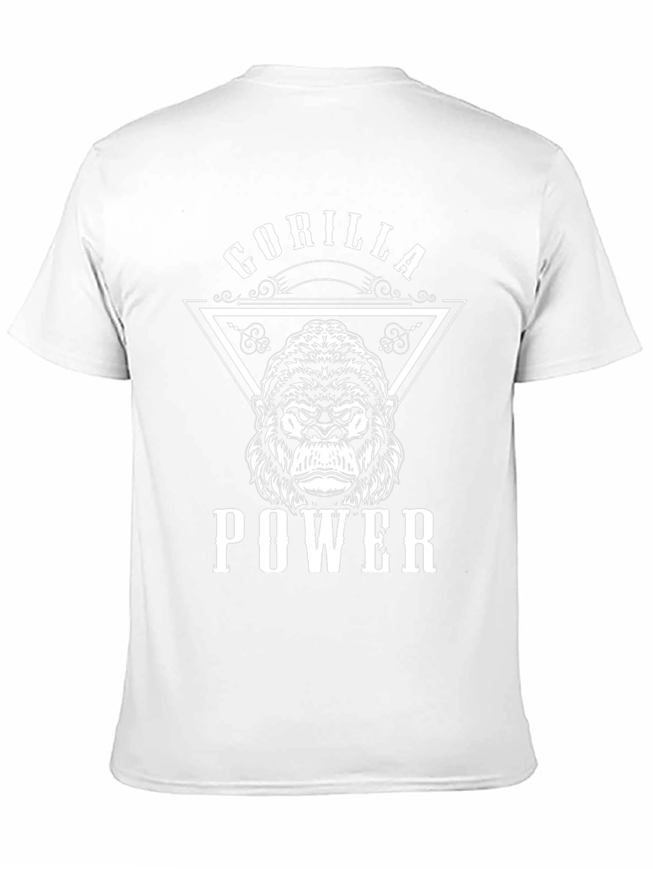 Gorilla Power Graphic Print Black T-Shirt