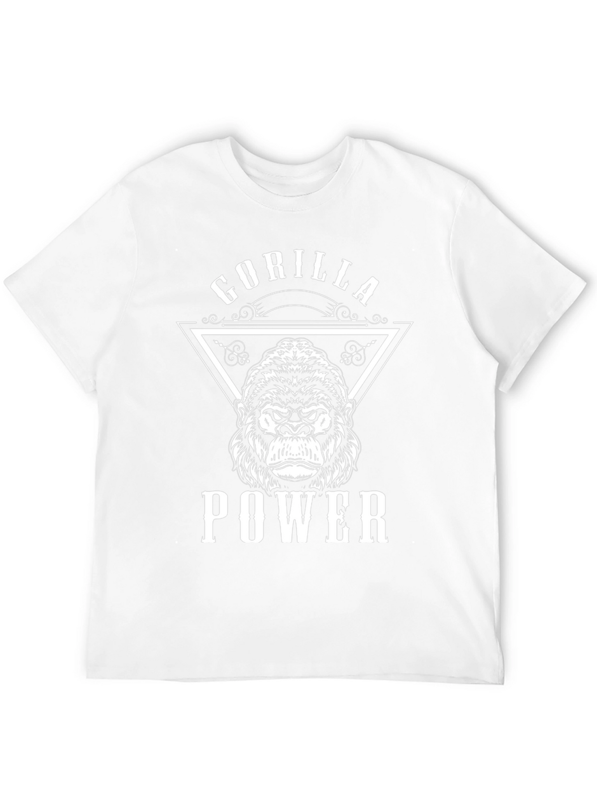 Gorilla Power Graphic Print Black T-Shirt
