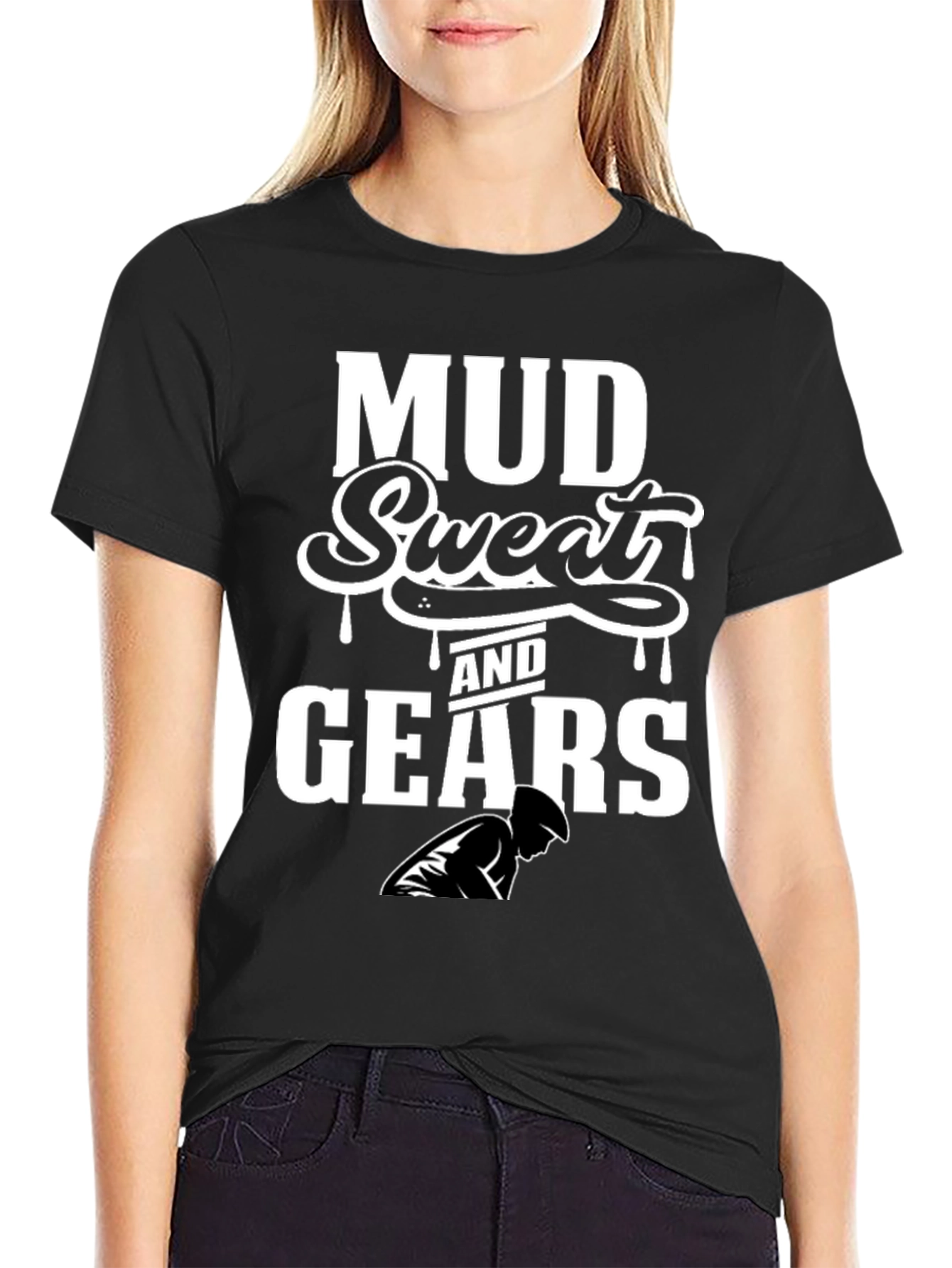Mud Sweat & Gears Black Graphic Tee