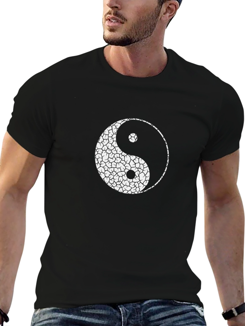 Yin Yang Graphic T-Shirt - Unisex Black Tee