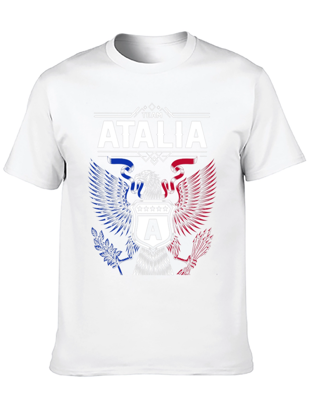 Team Atalia Patriotic Eagle Graphic Tee - Black