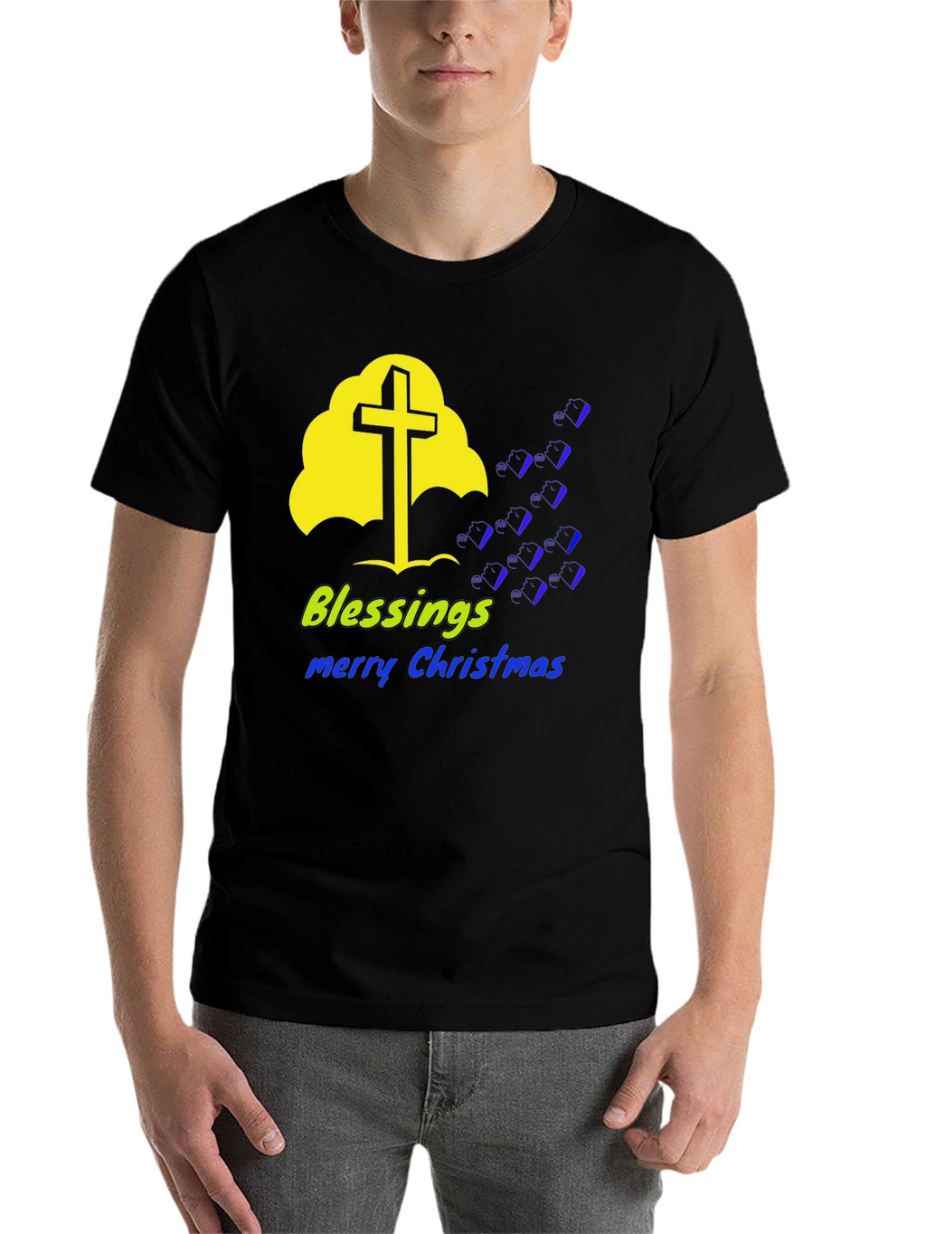 Blessings Merry Christmas Graphic Tee